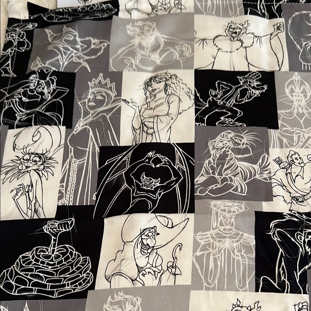 Disney Villains Black and Grey Scarf - Picture 3 of 8